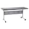 National Public Seating Rectangle Training Table, Flip-N-Store, Charcoal, 24" W, 60" L, 29.5" H, Charcoal BPFT-2460-20 - alternate 1